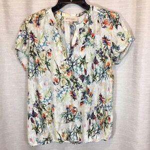 Philosophy Casual Sheer Floral Women’s Top size Lg